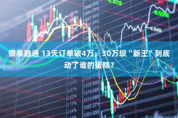银泰融通 13天订单破4万，30万级“新王”到底动了谁的蛋糕？