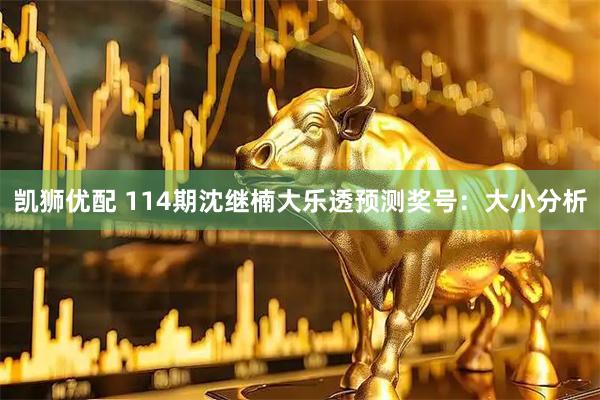 凯狮优配 114期沈继楠大乐透预测奖号：大小分析